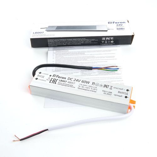 Трансформатор для светодиодной ленты Feron LB007 48057 - фото 3