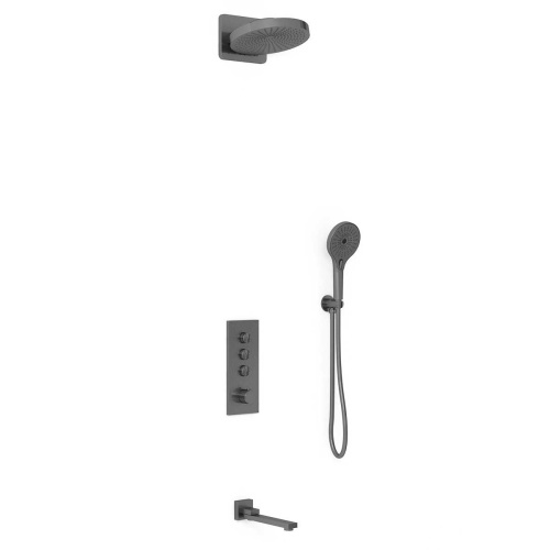 Душевая система Vincea VSFW-433TI1GM встраиваемая в стену с термостатом - фото 2