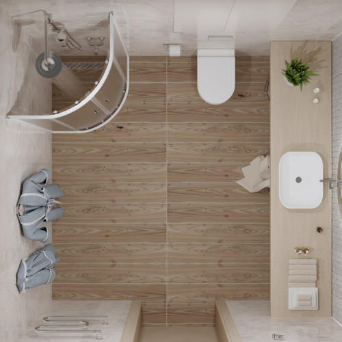 Душевой уголок Тритон Ультра Щ0000064833 90х90 стекло прозрачное профиль белый без поддона - фото 5