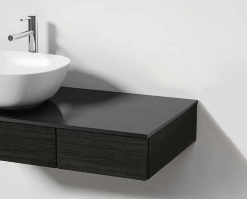 Столешница Vitra Origin 65860 91х48 накладная цвет черный дуб - фото 2