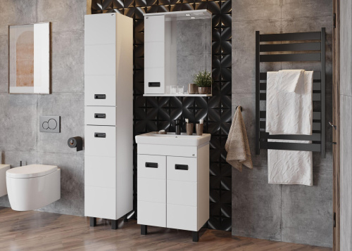 Зеркало-шкаф Onika Балтика 205848 58х16х71 подвесной - фото 5