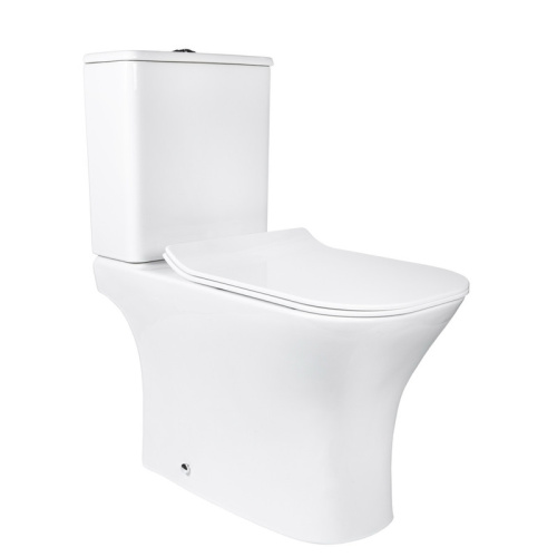 Унитаз напольный с бачком Bond Cube F07-00 белый с сиденьем безободковый душевой смыв