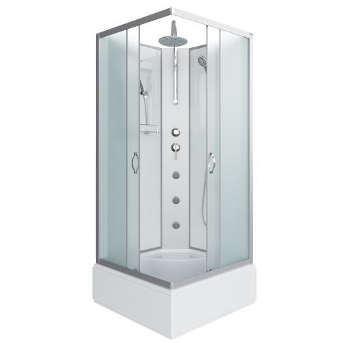 Душевая кабина Niagara Classic 11081424BKTG 90х90 квадратная без крыши ориентация универсальная