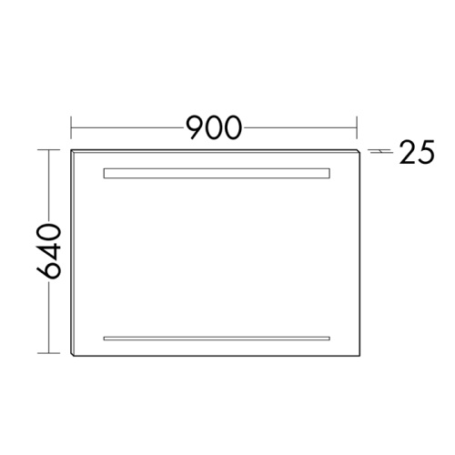 Зеркало в ванную Burgbad SIHH090 90х64 - фото 2