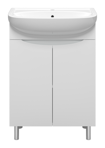 Тумба под раковину Misty Смайл Э-Сма01060-031Пр 55х28х70 напольная - фото 2