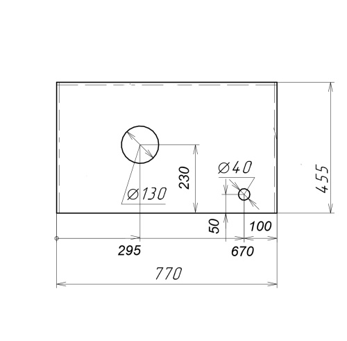 Столешница Grossman Флай 508001 77х44 накладная цвет белый - фото 4