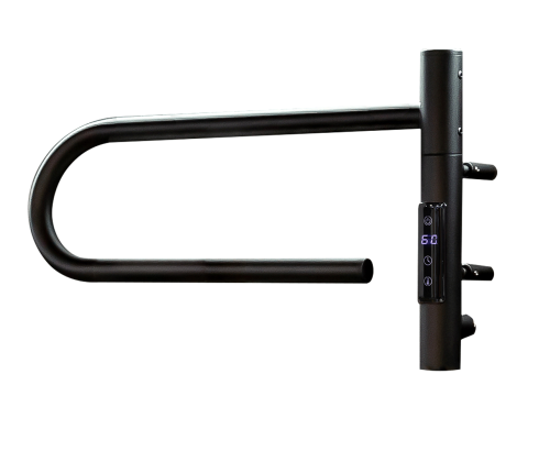 Полотенцесушитель Vincea VTD-1P1BE 39х25 электрический черный матовый - фото 2