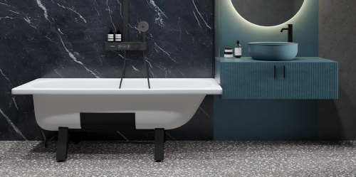 Ванна стальная ВИЗ Tevro Т-62902 160х70 пристенная прямоугольная с каркасом - фото 3