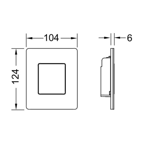 Панель смыва механическая Tece TECESolid 9242433 цвет белый матовый - фото 2