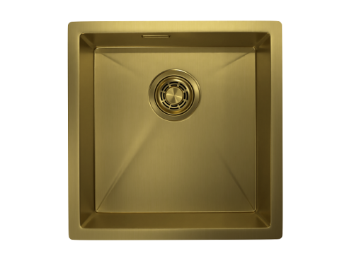 Кухонная мойка Granula 4445U, ЗОЛОТО САТИН 44х45 цвет золото сатин поверхность матовая - фото 2