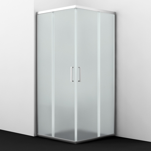 Душевой уголок Wasserkraft Main 41S 41S03M 90х90 стекло матовое профиль хром глянцевый без поддона - фото 3