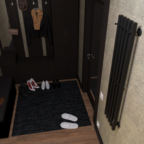 Полотенцесушитель Маргроид Inaro профильный Inaro-12024-1081-9005R 27х120 электрический черный матовый - фото 3