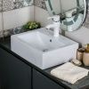 Раковина из сантехнического фарфора Melana 7033-805 50х40 накладная цвет белый 1 отверстие под смеситель