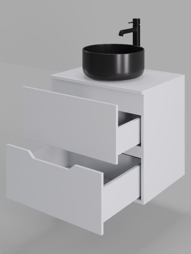 Тумба с раковиной Orange Line Li-60TuwMDF+B07-345B 61х46х72 - фото 4