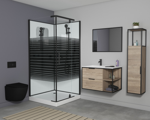 Душевая кабина Grossman Classic GR270QR 100х100 квадратная без крыши ориентация правая - фото 2