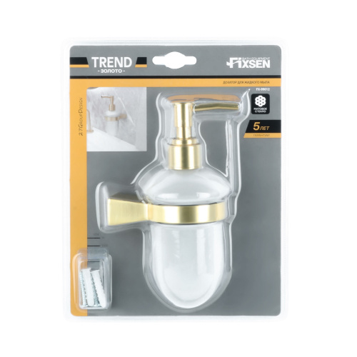 Дозатор жидкого мыла Fixsen Trend gold FX-99012 - фото 2