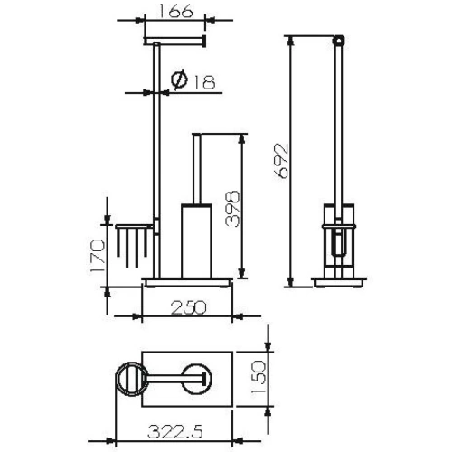 Стойка Langberger Accessories 70281B - фото 2