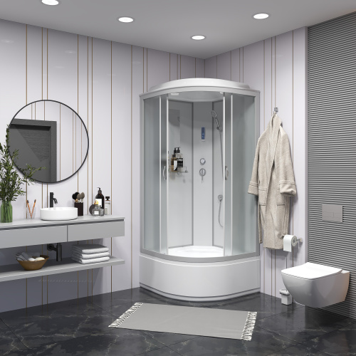 Душевая кабина Niagara Classic 23071424P 80х80 четверть круга с крышей ориентация универсальная - фото 3