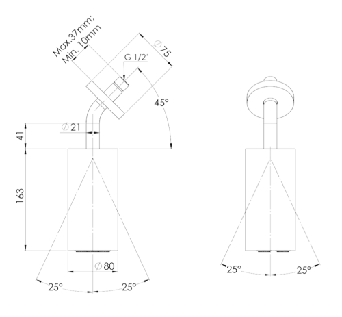 Верхний душ Daniel Steel SS3A578LP медь брашированная - фото 2