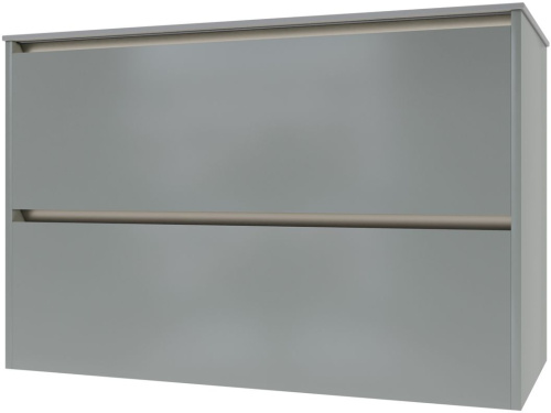 Тумба под раковину Allen Brau Activity 1.34014.PWM 100х46х65 подвесная цвет белый/зеленый - фото 2