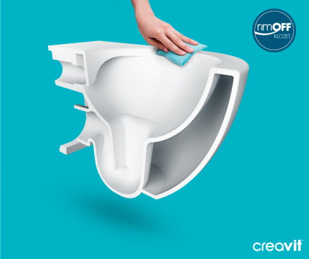 Чаша унитаза подвесная Creavit Free FE322-00CB00E-0000 цвет белый без сиденья душевой смыв