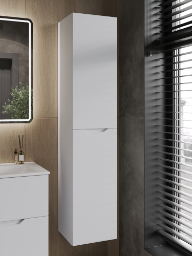 Шкаф-пенал Orange Line Li-35Puw 35х35х165 подвесной цвет белый - фото 5