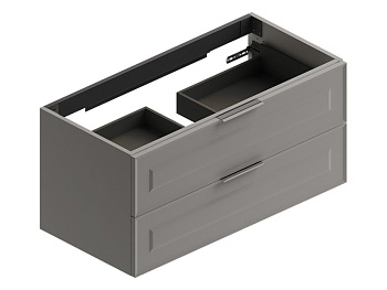 Тумба под раковину Berloni Bagno SUVBS2C120C/176/SHALAO 176 121х52х52 подвесная цвет серый