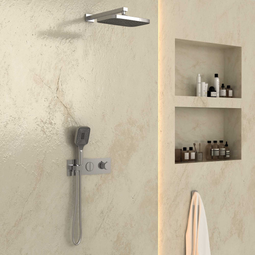 Душевая система Vincea VSFW-422T1CH встраиваемая в стену с термостатом