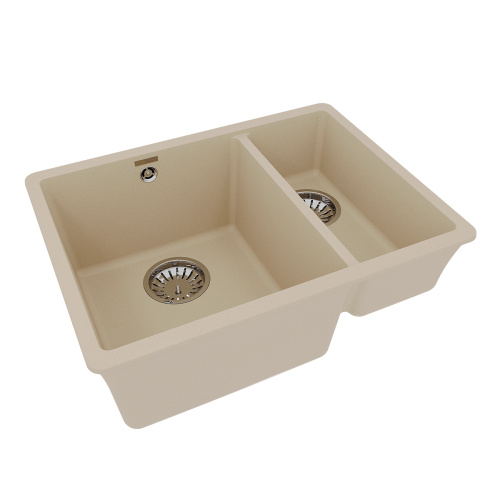 Кухонная мойка LeMark Sinara 550.2-u 9910080 55х42 цвет бежевый поверхность матовая - фото 2