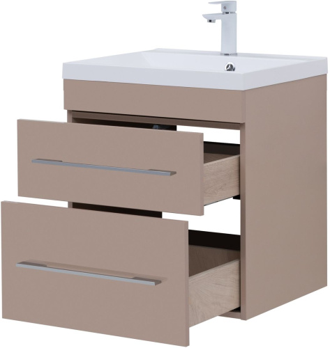 Тумба под раковину Aquanet Верона 00304536 57х48х61 подвесная цвет коричневый - фото 3