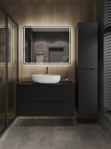 Тумба с раковиной Orange Line Li-100TubMDF+B05-520W 101х46х68 - фото 5