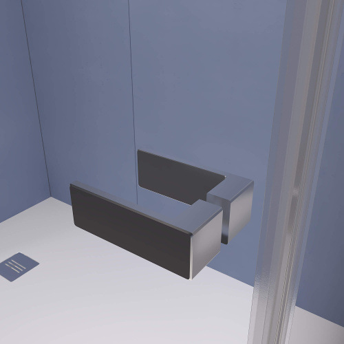 Душевой уголок RGW Stilvoll 353204009-21 100х90 стекло матовое профиль хром глянцевый без поддона - фото 4