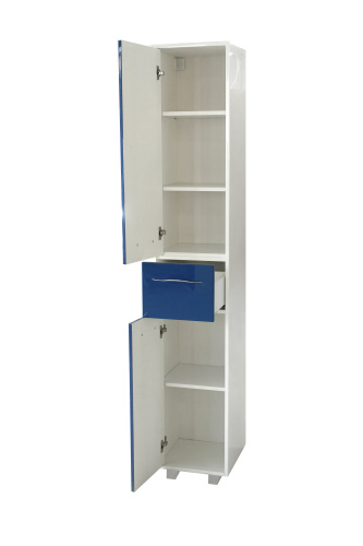 Шкаф-пенал Эстет Barcelona ФР-00003591 35х35х200 напольный цвет белый - фото 3