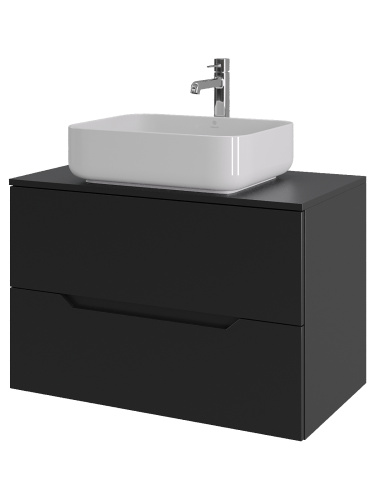 Тумба с раковиной Orange Line Li-80TubMDF+B05-500W 81х46х68 - фото 2