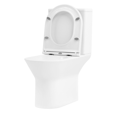 Унитаз-компакт напольный с бачком Lavinia Boho Elegant 3308002R белый глянцевый с сиденьем микролифт безободковый каскадный смыв - фото 2