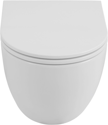 Чаша унитаза подвесная Allen Brau Priority Tornado 4.31009.20 цвет белый без сиденья безободковая душевой смыв - фото 3