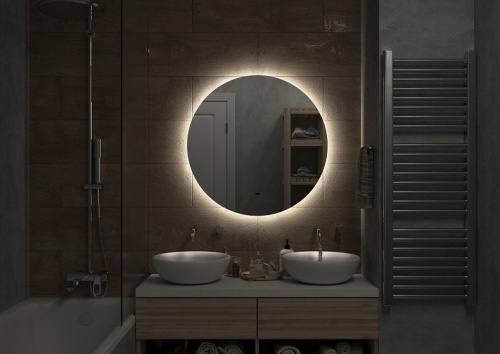 Зеркало в ванную Art&Max SANREMO AM-San-800-DS-F 80х80 - фото 2