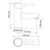 Смеситель Wasserkraft Main 4100 4103 на раковину хром