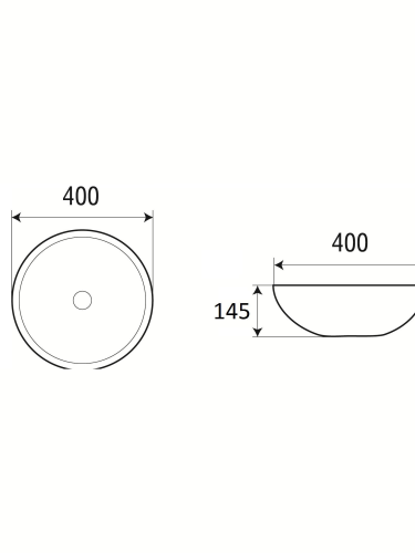 Раковина из санфаянса WeltWasser WW SK 10000003852 40х40 подвесная цвет белый глянцевый без отверстий под смеситель - фото 2