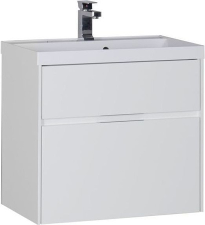 Тумба с раковиной Aquanet Латина 00212835 70х45х65 напольная/подвесная цвет белый