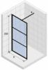 Душевая перегородка Riho GRID G004027121 120х200 стекло прозрачное профиль черный
