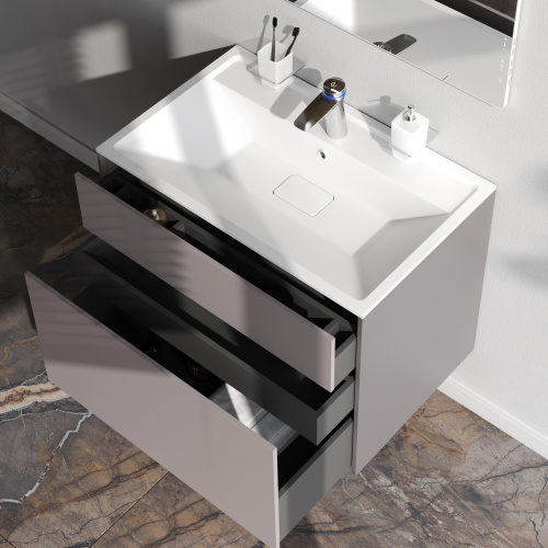 Тумба под раковину Am.Pm Inspire V2.0 M50AFHX0803EGM 81х49х60 подвесная цвет серый матовый - фото 4