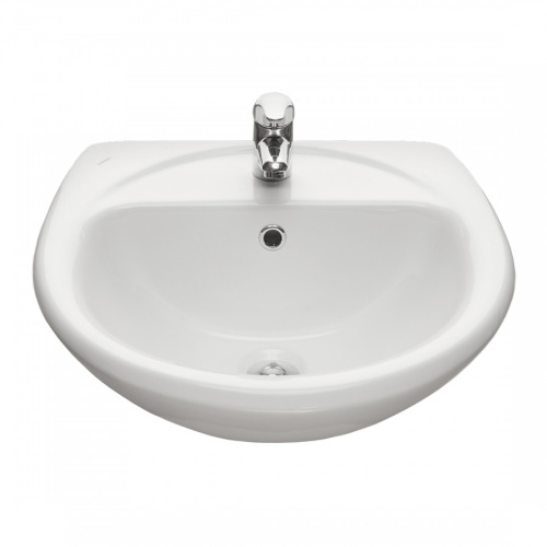 Раковина из сантехнического фарфора Santeri Соната 131112S0011B0 49х54 подвесная цвет белый 1 отверстие под смеситель - фото 2