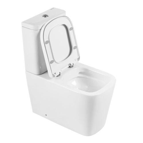 Чаша унитаза напольная BelBagno ALBANO BB120CPR цвет белый без бачка с сиденьем микролифт безободковая каскадный смыв - фото 3