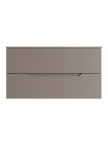 Тумба под раковину Orange Line Li-100TuLMDF 101х46х54 подвесная цвет бежевый - фото 2