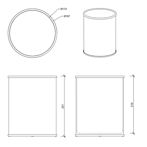 Ведро мусорное Decor Walther Crack 933320 - фото 2