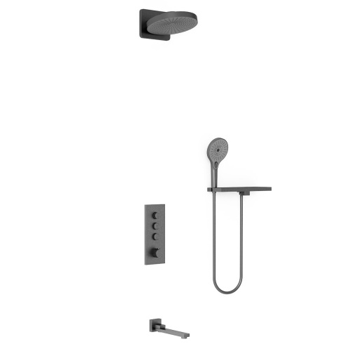 Душевая система Vincea VSFW-433TI1RGM встраиваемая в стену с термостатом - фото 3