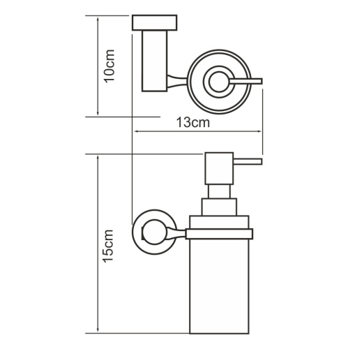 Дозатор для жидкого мыла WasserKRAFT 9499 - фото 4