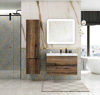 Шкаф-пенал Art&Max TECHNO AM-Techno-1600-AC-SO-LW646-L 40х30х160 подвесной цвет дуб бомонд лофт