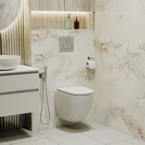 Клавиша смыва механическая Grossman Pragma 800.T1.03.110.110 цвет хром матовый - фото 3